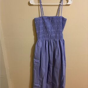 Purple Smocked Dress